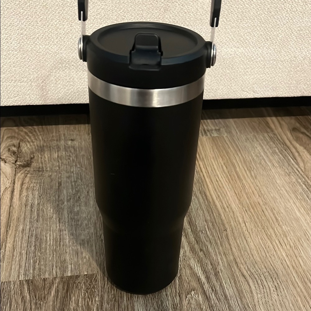 Stanley Black and Silver Travel Mug